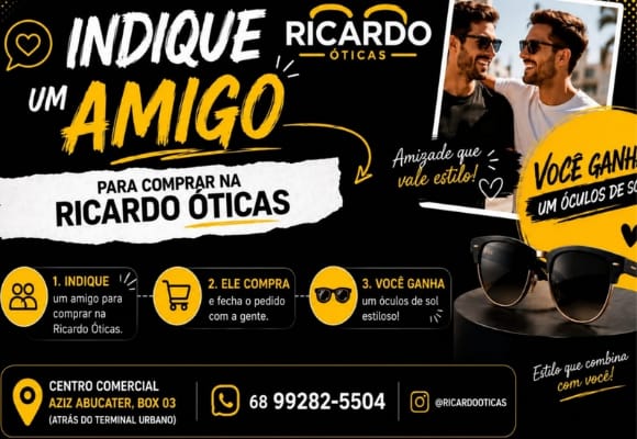 Promoção na Ricardo Ótica 