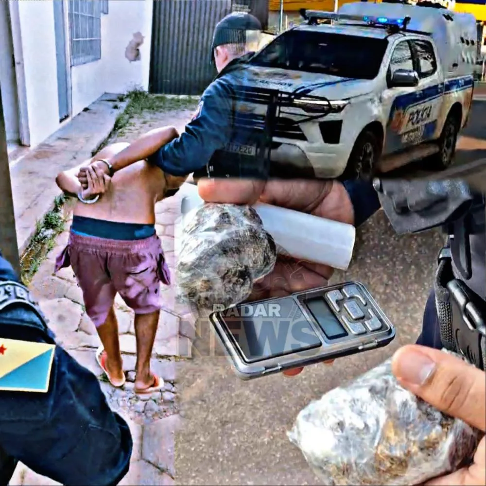 RP 202 intercepta fuga e apreende adolescente de 16 anos com drogas na Cidade do Povo