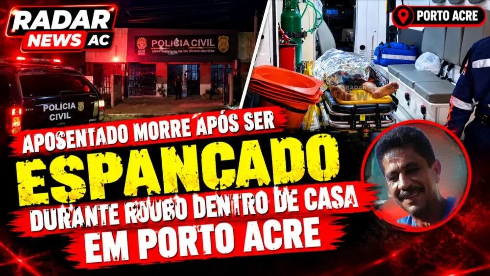 Aposentado morre após ser espancado durante roubo dentro de casa em Porto Acre