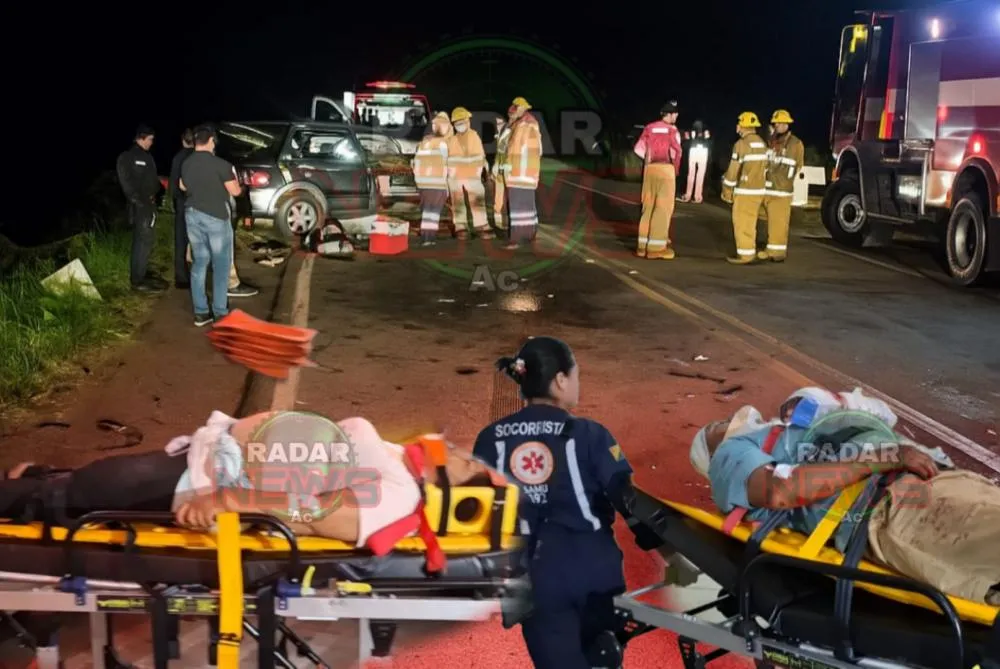 Tragédia na BR-364: Família que seguia de mudança para São Paulo sofre capotamento; mulher morre e dois ficam gravemente feridos