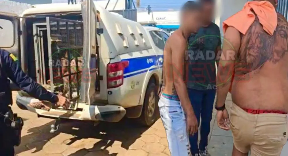 Polícia Militar estoura boca de fumo e prende quatro suspeitos, entre eles um menor, por tráfico de drogas em Rio Branco