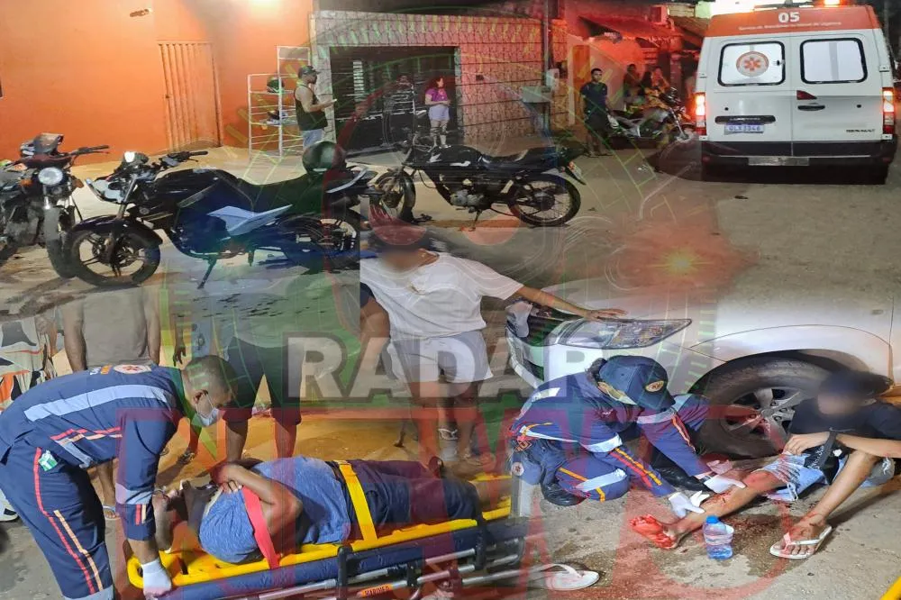 Dupla de menores pega motocicleta sem autorização e se envolve em acidente de trânsito em Rio Branco.