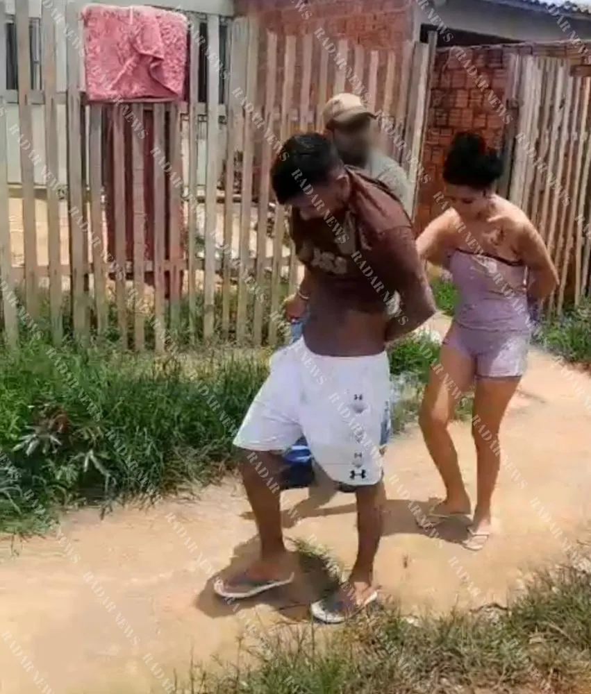 Policiais civis da DHPP prender casal acusado pelo crime de homicídio na Cidade do Povo em Rio Branco.