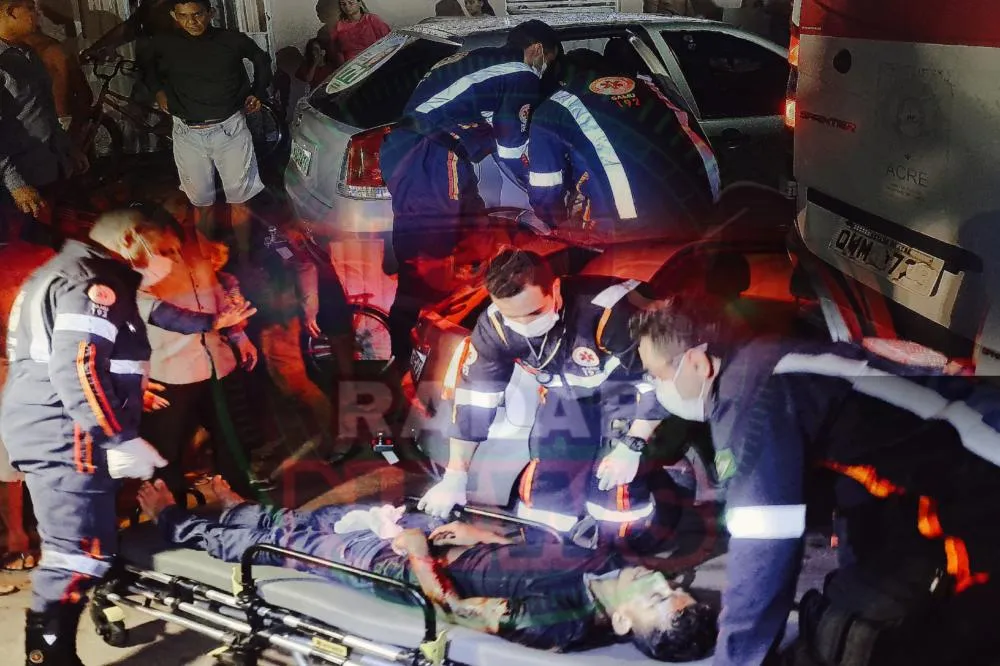 Homem do Sistema de Monitoramento é Alvejado por Vários Disparos se arma de fogo por Falso Motoboy em Rio Branco 