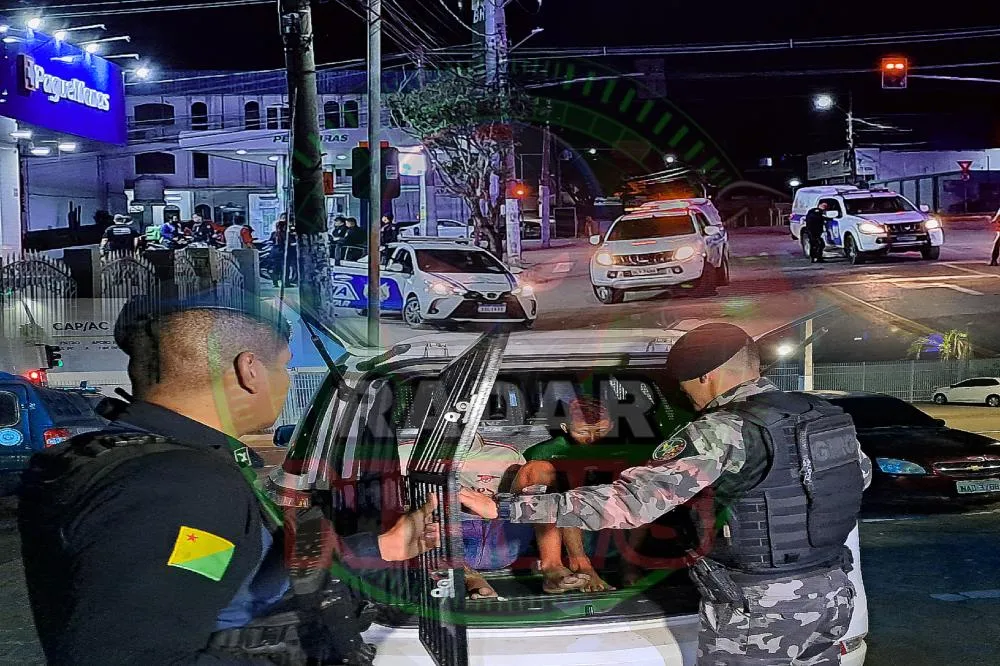 A Polícia Militar agiu com rapidez e eficiência para prender os dois suspeitos de realizar o assalto em uma farmácia na parte central de Rio Branco!