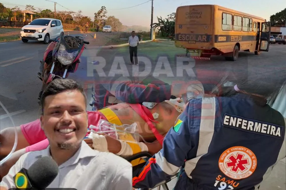 Jornalista Otávio Damaceno vítima de acidente de trânsito na BR-364 seguir entubado na UTI do Pronto Socorro.