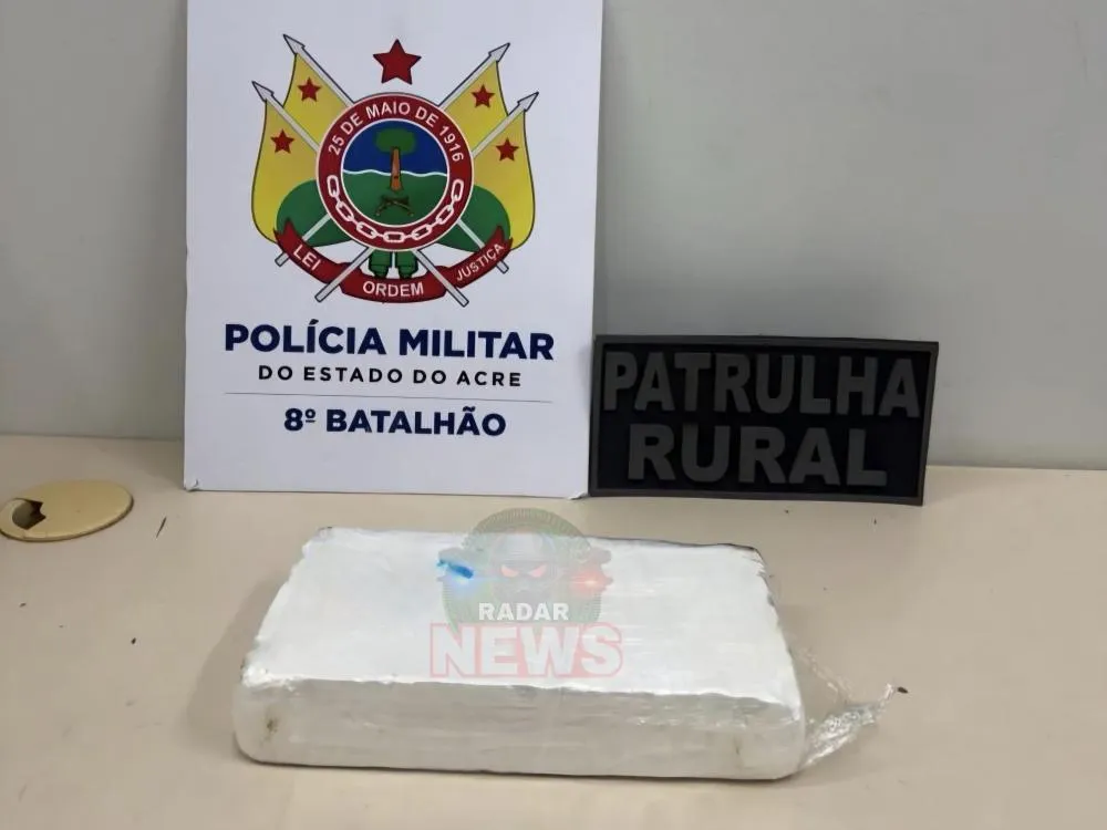 Patrulha Rural do 8º BPM apreende mais de 1 kg de cocaína durante ação na BR-364