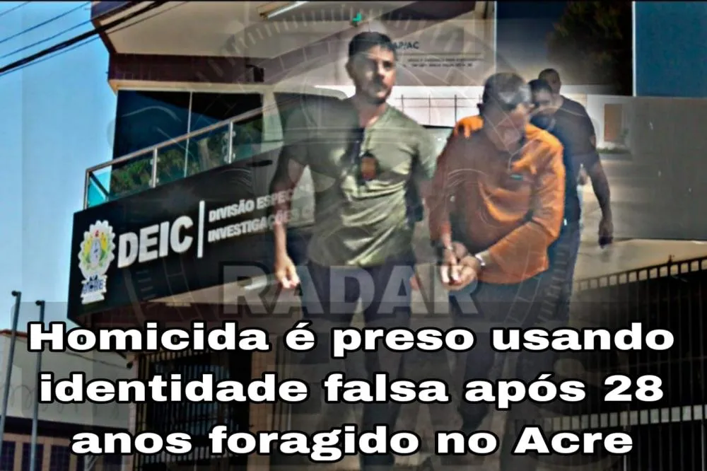 Homicida é preso usando identidade falsa após 28 anos foragido no Acre