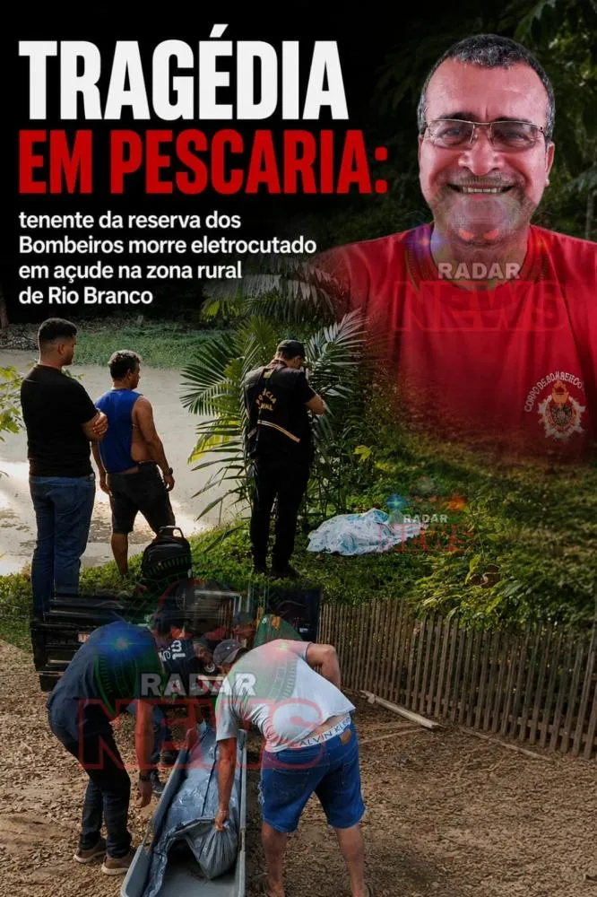 Tragédia em pescaria: tenente da reserva dos Bombeiros morre eletrocutado em açude na zona rural de Rio Branco
