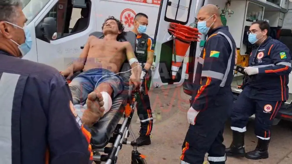 Homem é vítima de tentativa de homicídio por membros de organização criminosa enquanto pescava no Rio Acre, em Rio Branco.