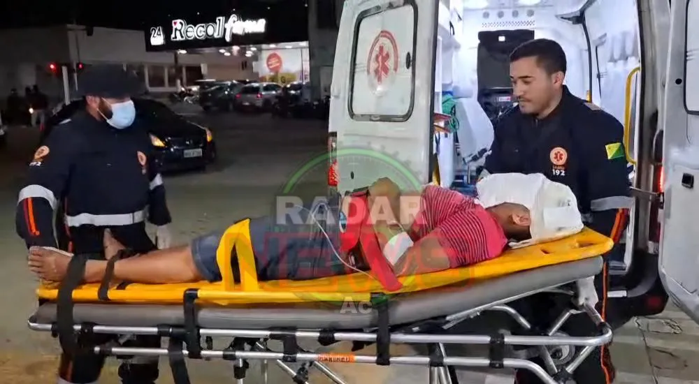 Jovem e brutalmente espancado com golpes de ripa e vai parar no Pronto Socorro com fratura em rio branco 